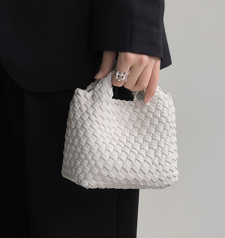 Luxury Bags On Sales - Clutch Avondtas Dames Emmerschoudertas Geweven Tote