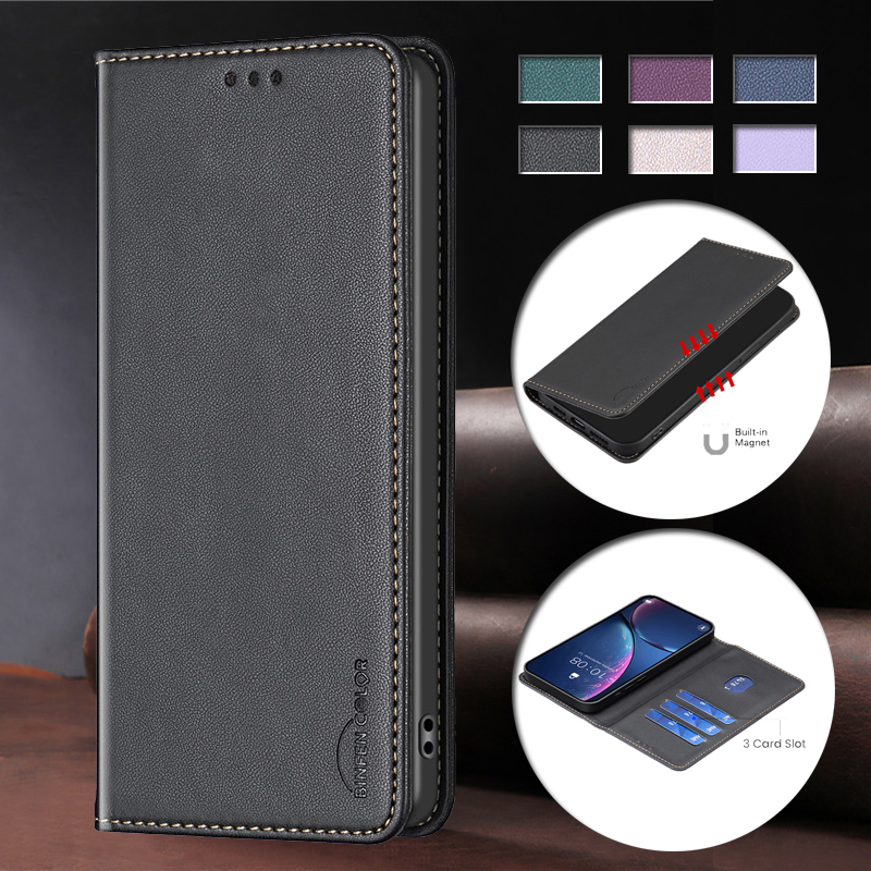 Luxury Bags Kl - Luxe lederen flip telefoonhoesje voor Xiaomi