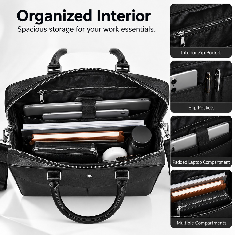 Luxe heren business aktetas va - Luxury Bags Tote recensie en prijs