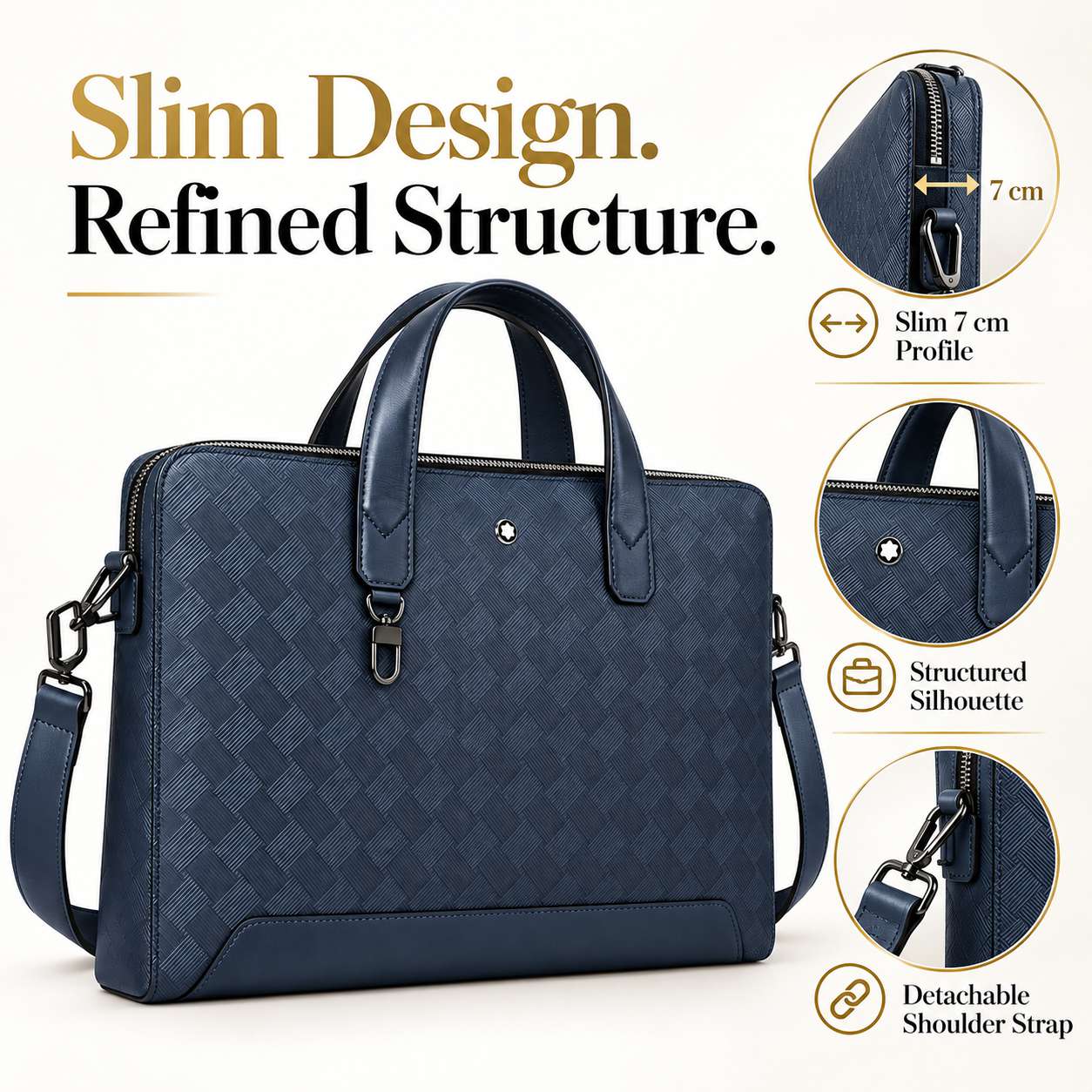 Luxe, slanke herenaktetas van  - Luxury Bags Tote recensie en prijs