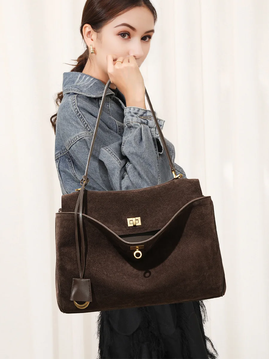 Herfst Winter Dames Suède Echt - Luxury Bags Tote recensie en prijs
