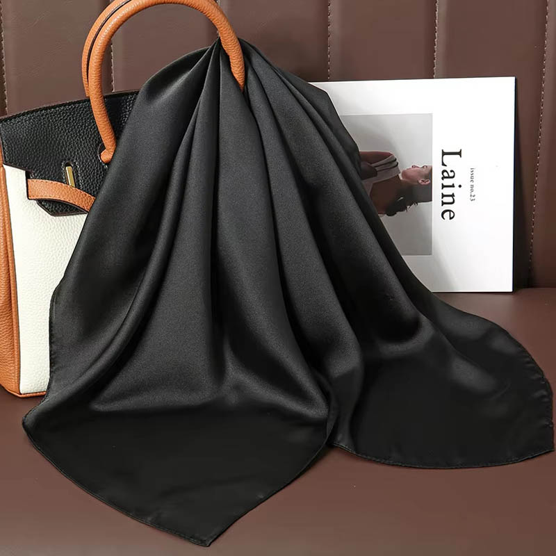 Luxe Effen Kleur Zijden Vierka - Luxury Bags China recensie en prijs