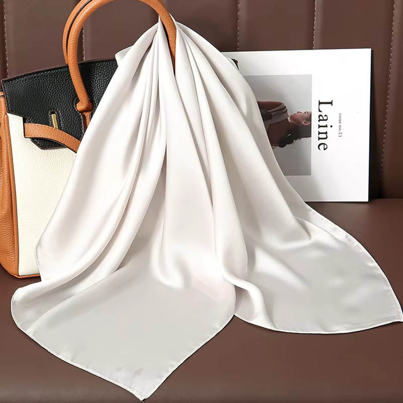Luxe Effen Kleur Zijden Vierka - Luxury Bags China recensie en prijs