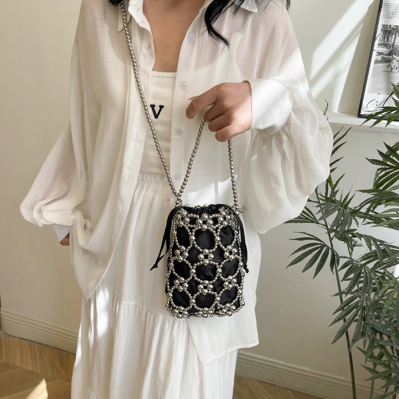 Witte kralen emmer schouder- e - Luxury Bags On Sales recensie en prijs