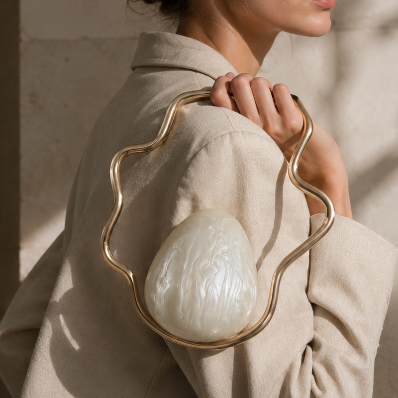 Dames mini acryl eiervormige t - Luxury Bags Cute recensie en prijs