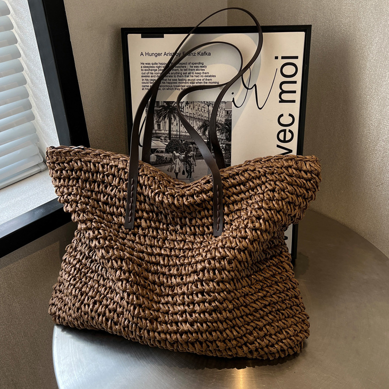 Strooien geweven draagtassen,  - Luxury Bags Tote recensie en prijs