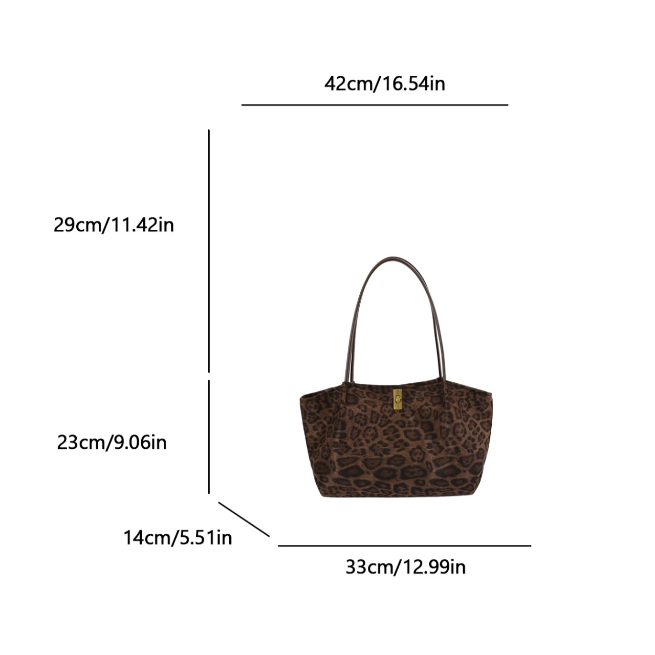 Retro handtas van suède met lu - Luxury Bags Tote recensie en prijs